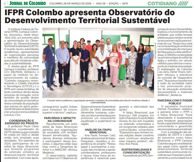 Visita representantes da Itaipu